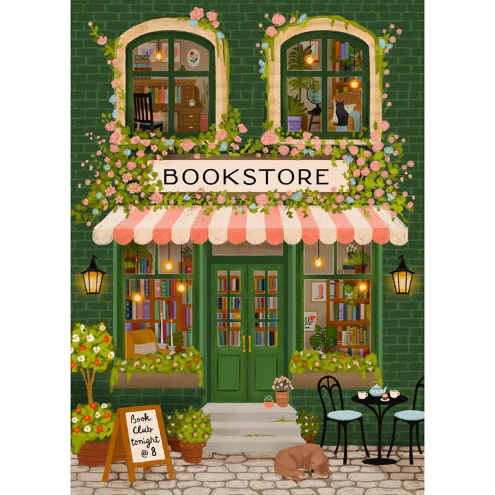 Emerald Bookstore 1000 Piece Puzzle