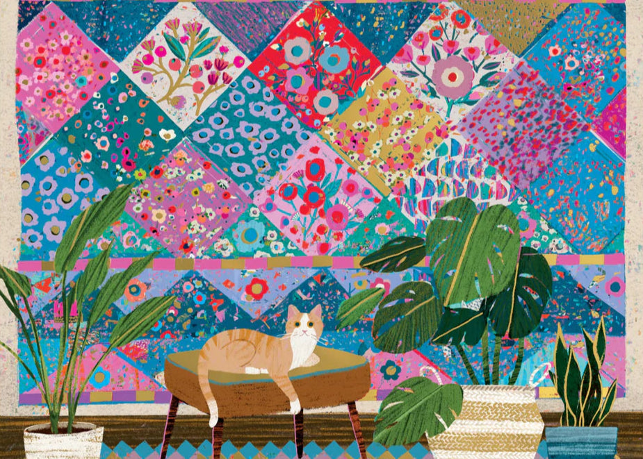 Victoria Ball Quilter's Corner 1000 Piece Foil Puzzle