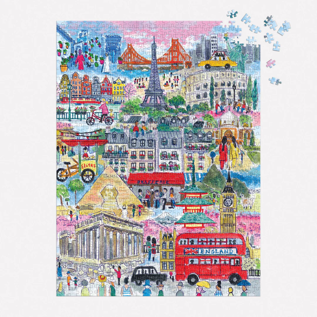 Michael Storrings Cities Around the World 1000 Piece Puzzle