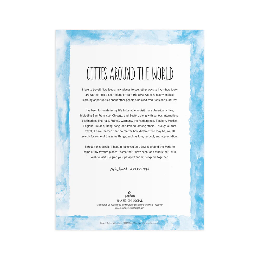 Michael Storrings Cities Around the World 1000 Piece Puzzle