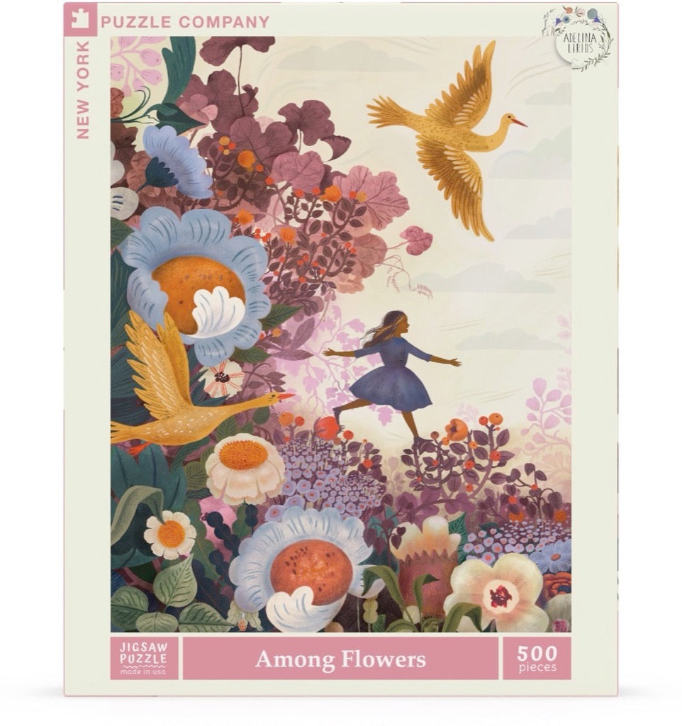 Among Flowers 500 Piece Jigsaw Puzzle