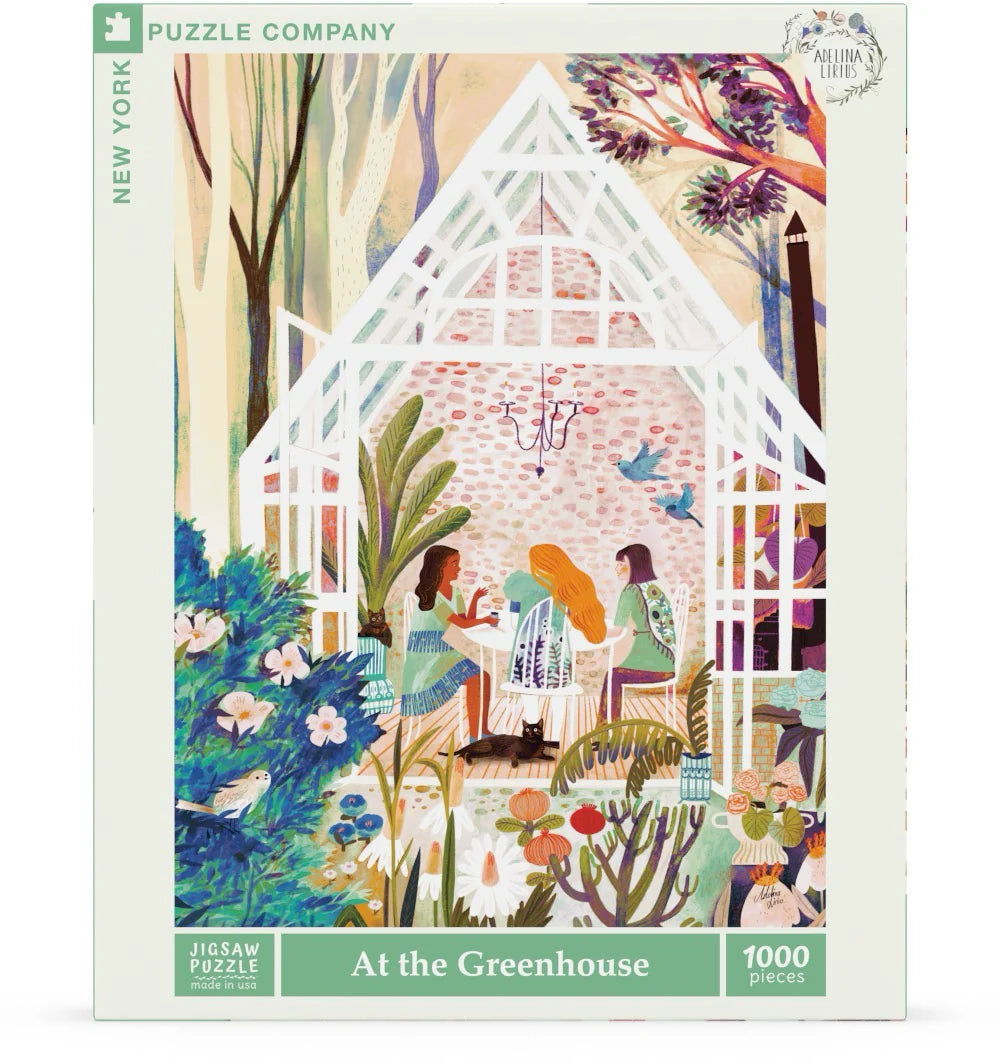 At the Greenhouse 1000 Piece Jigsaw Puzzle (Damaged Box)