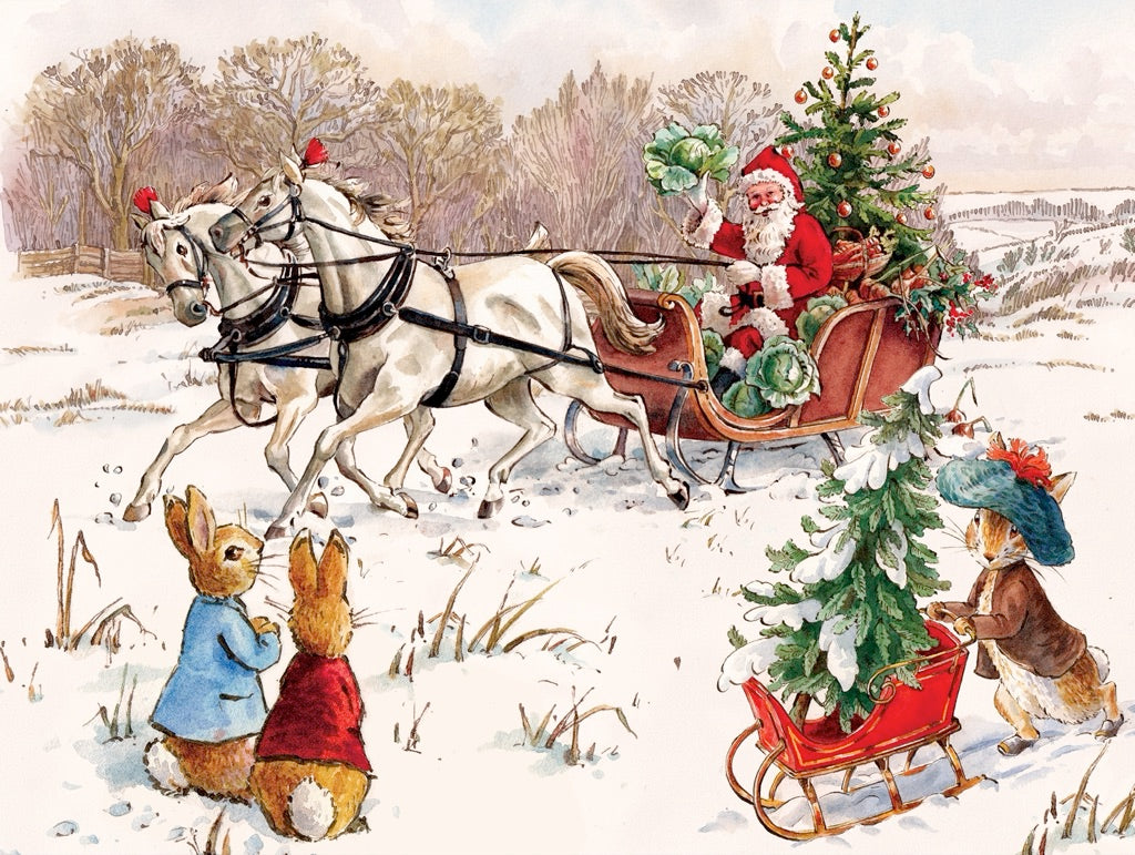 Peter Rabbit and Santa 1000 Piece Jigsaw Puzzle