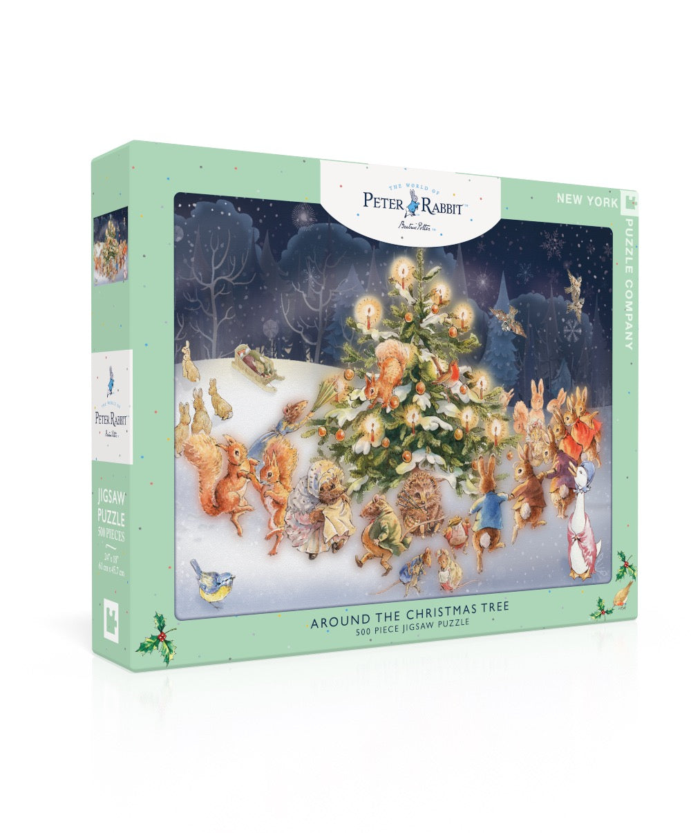 Around the Christmas Tree 500 Piece Jigsaw Puzzle