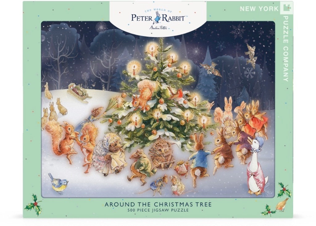 Around the Christmas Tree 500 Piece Jigsaw Puzzle