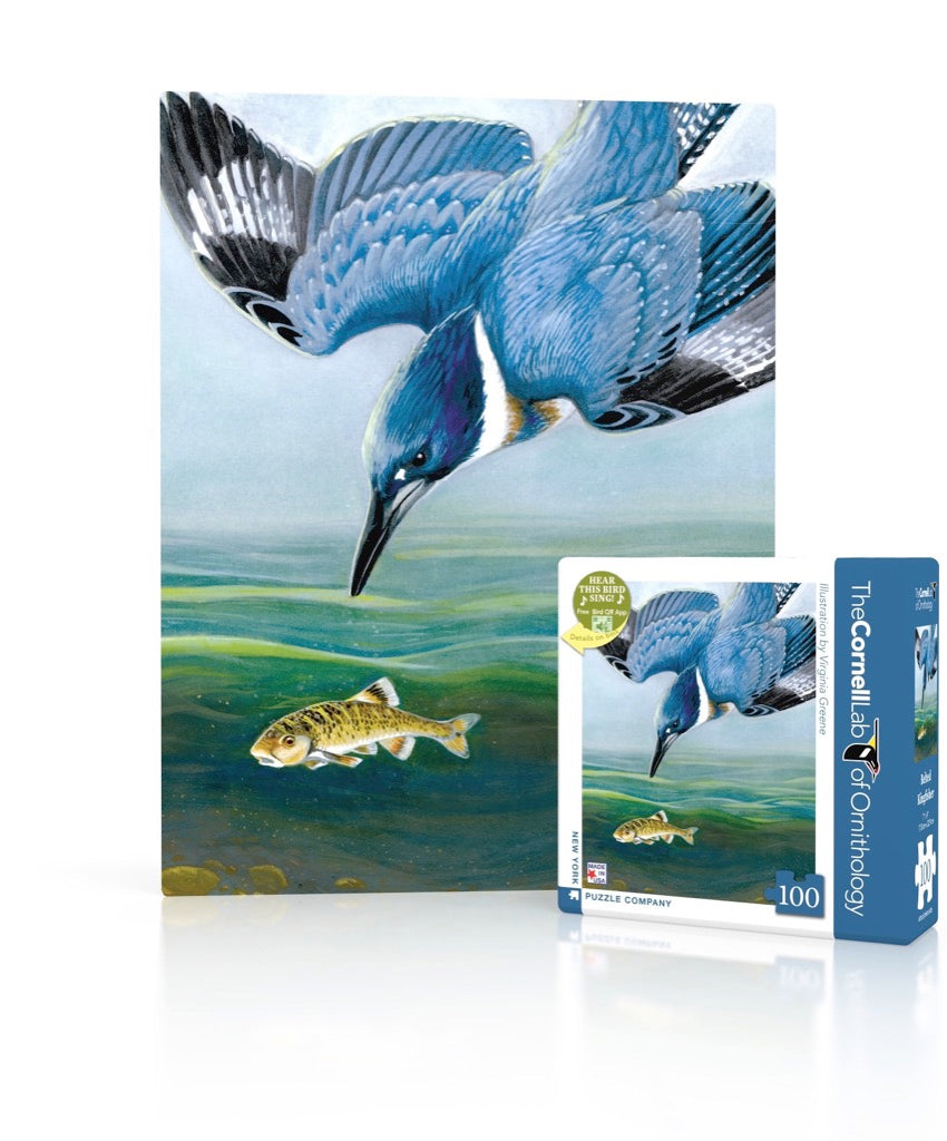 Belted Kingfisher Mini 100 Piece Mini Puzzle