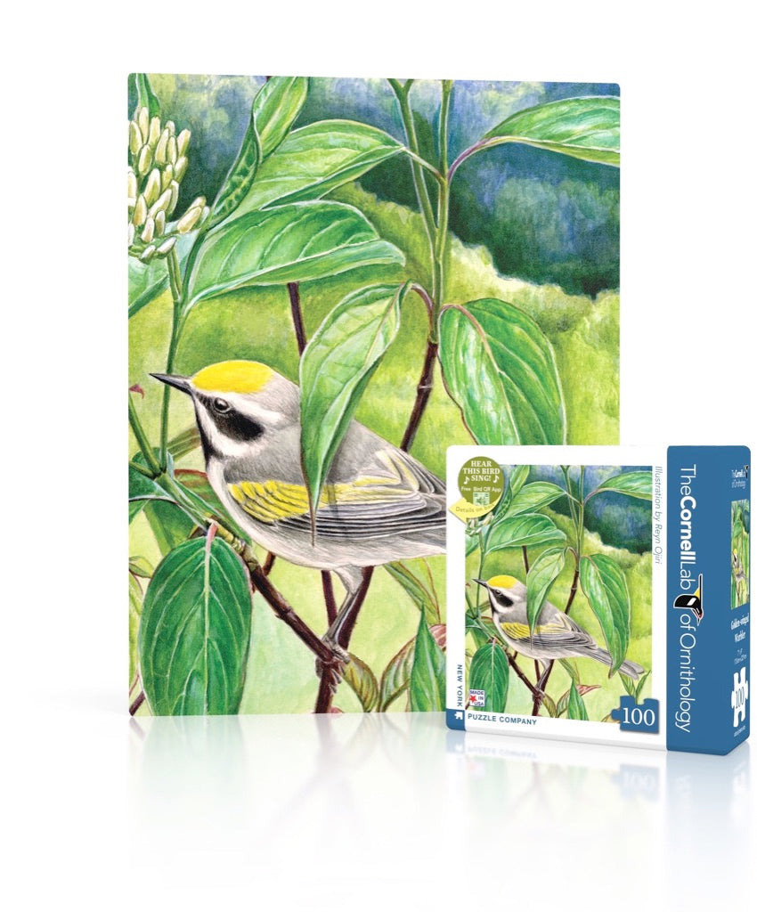 Golden-winged Warbler Mini 100 Piece Mini Puzzle