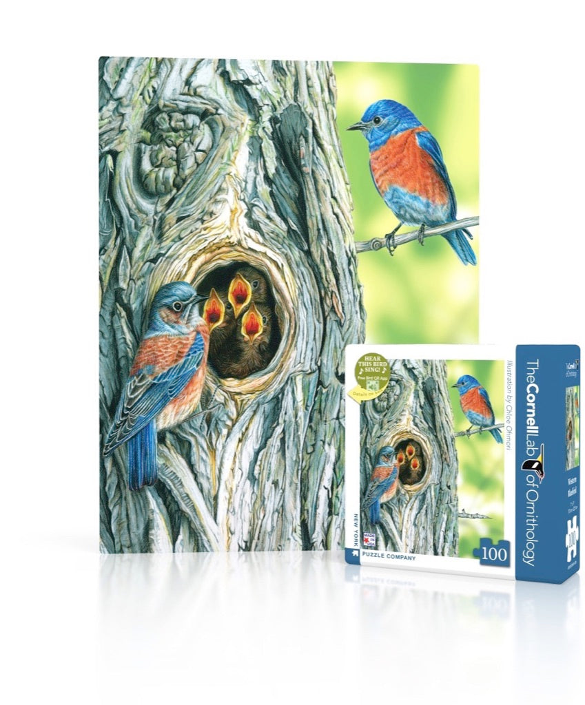 Western Bluebird Mini 100 Piece Mini Puzzle