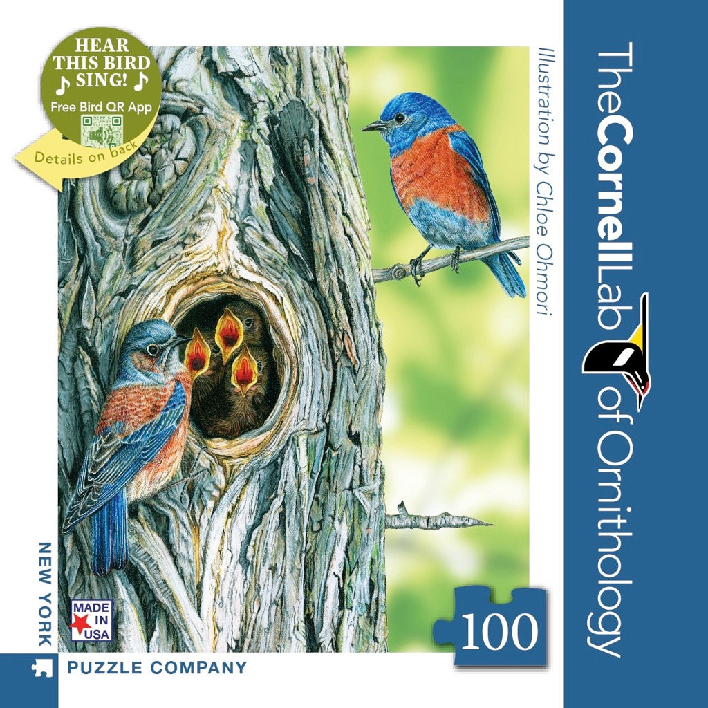 Western Bluebird Mini 100 Piece Mini Puzzle