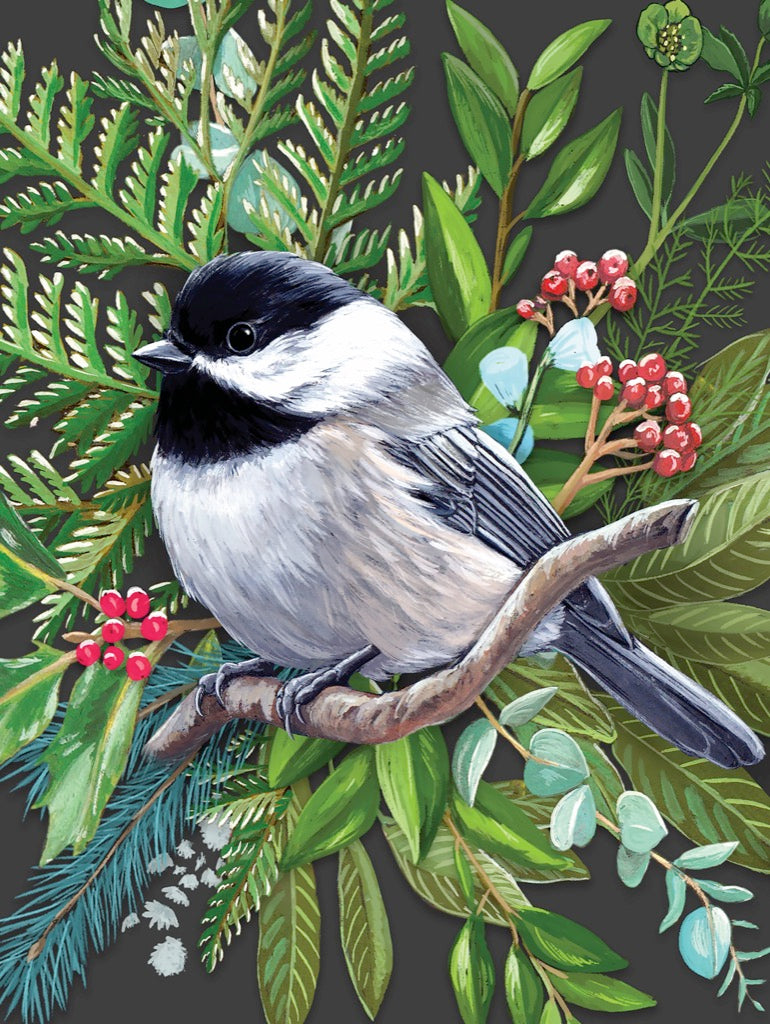 Black-capped Chickadee 500 Piece Jigsaw Puzzle
