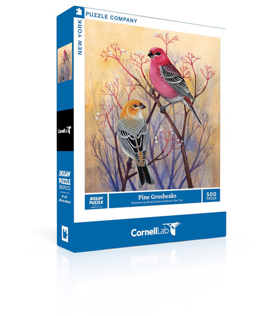Pine Grosbeaks 500 Piece Jigsaw Puzzle (Damaged Box)
