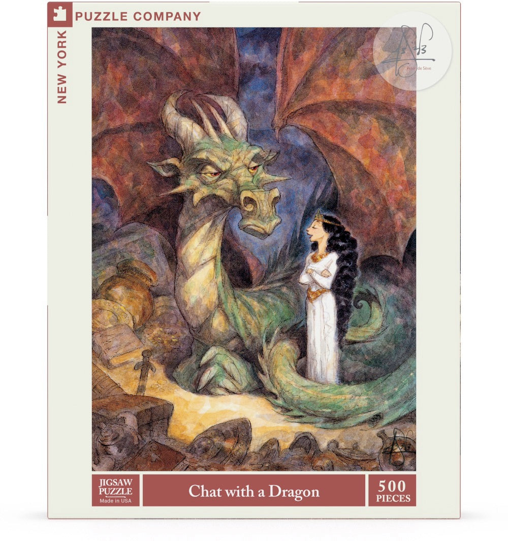 Chat with a Dragon 500 Piece Jigsaw Puzzle
