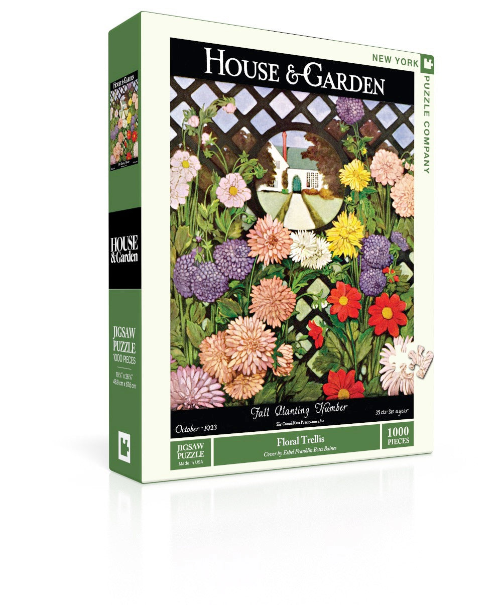 Floral Trellis 1000 Piece Jigsaw Puzzle