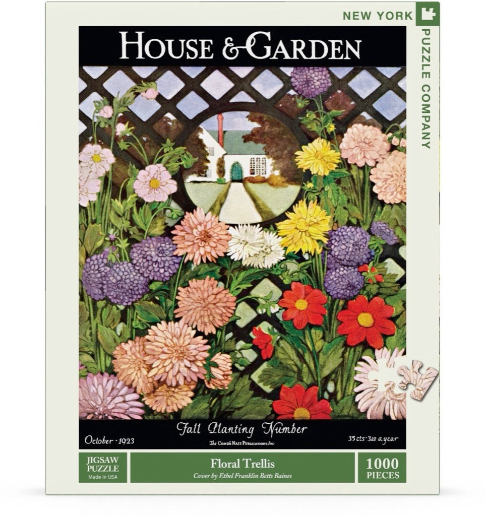 Floral Trellis 1000 Piece Jigsaw Puzzle
