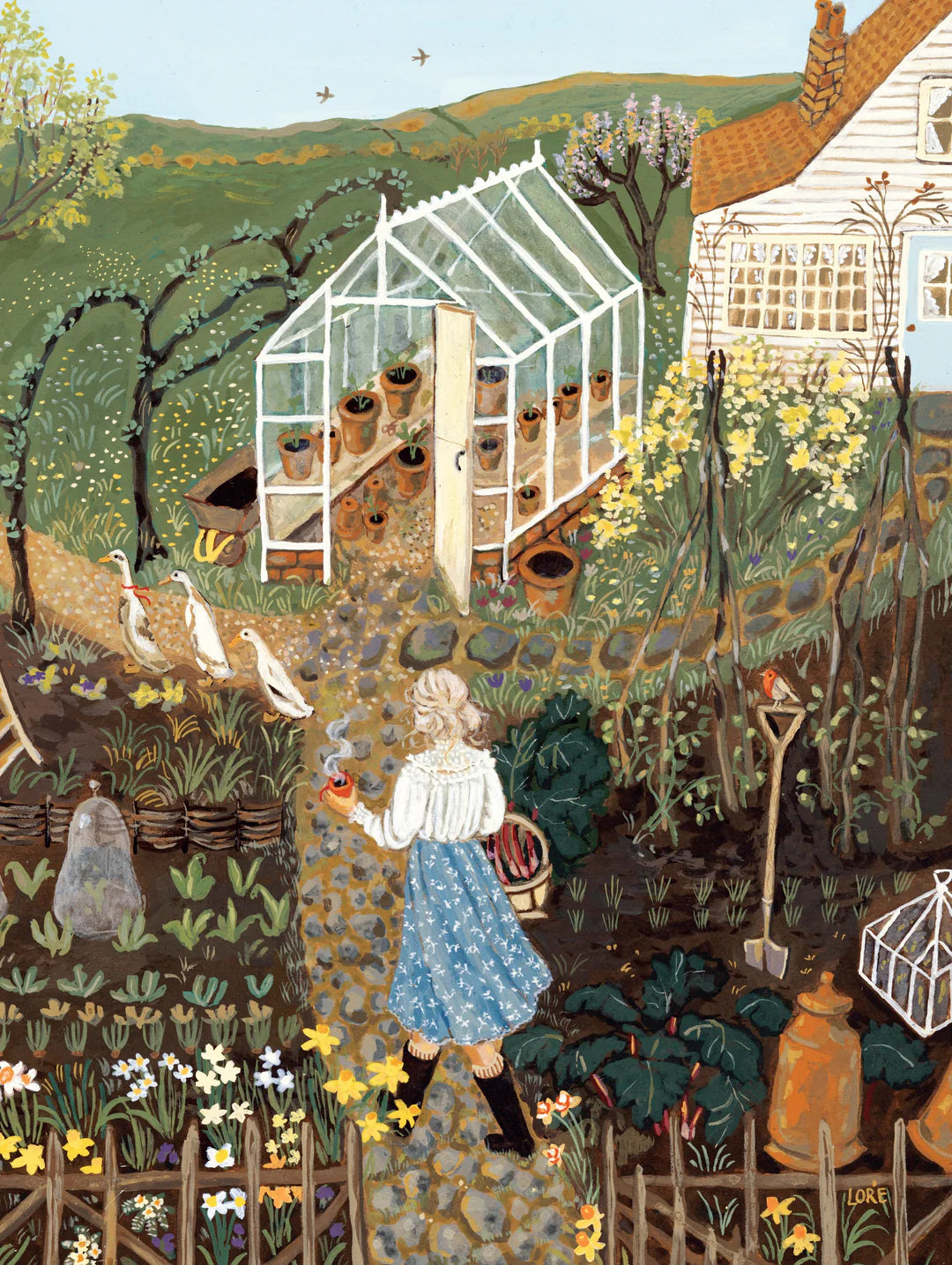 Lady of the Garden 750 Piece Jigsaw Puzzle