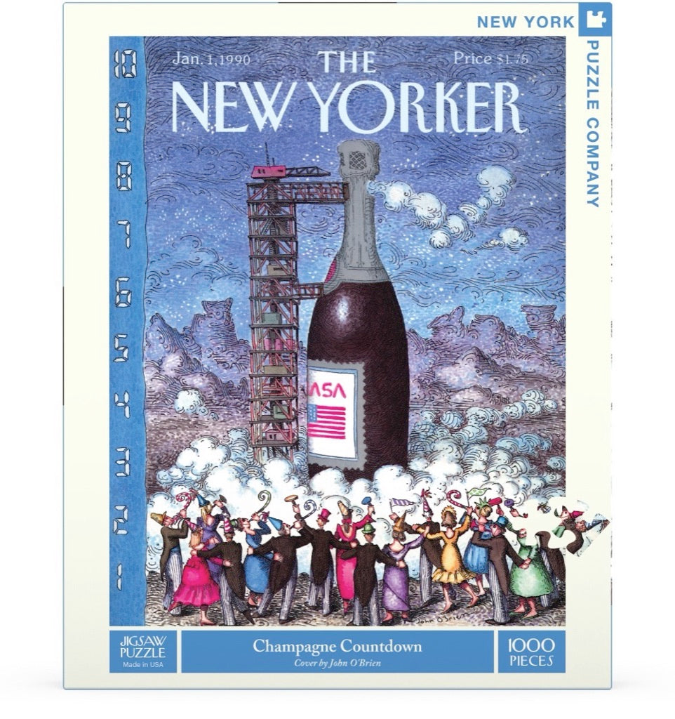 Champagne Countdown 1000 Piece Jigsaw Puzzle