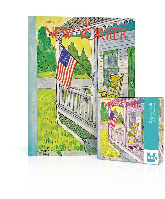 Dog on Porch Mini 100 Piece Mini Puzzle