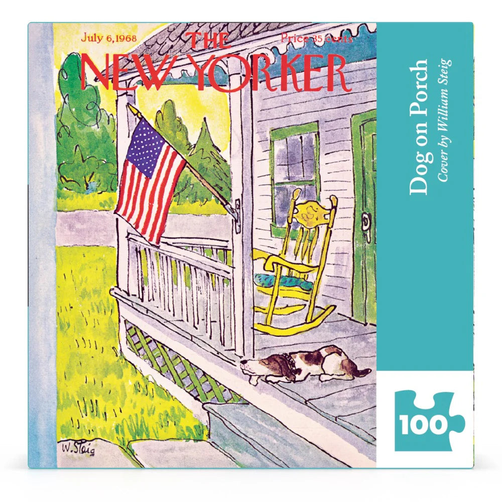 Dog on Porch Mini 100 Piece Mini Puzzle