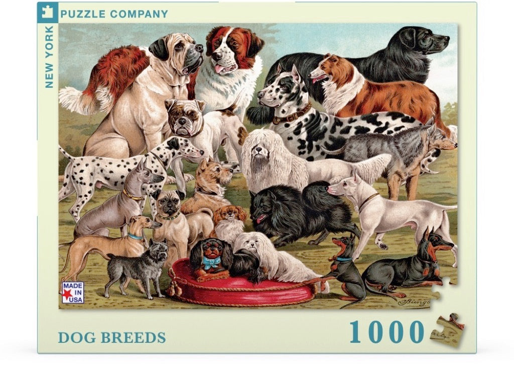 Dog Breeds 1000 Piece Jigsaw Puzzle