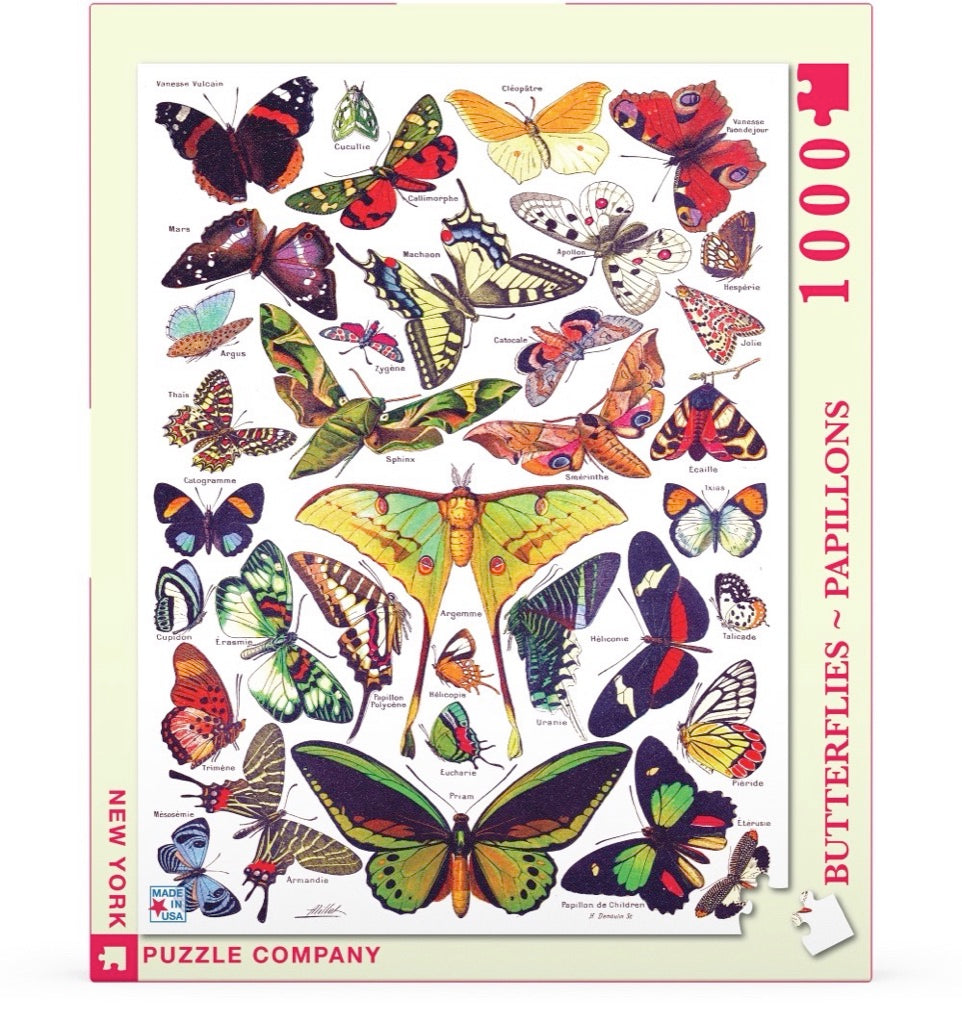 Butterflies ~ Papillons 1000 Piece Jigsaw Puzzle