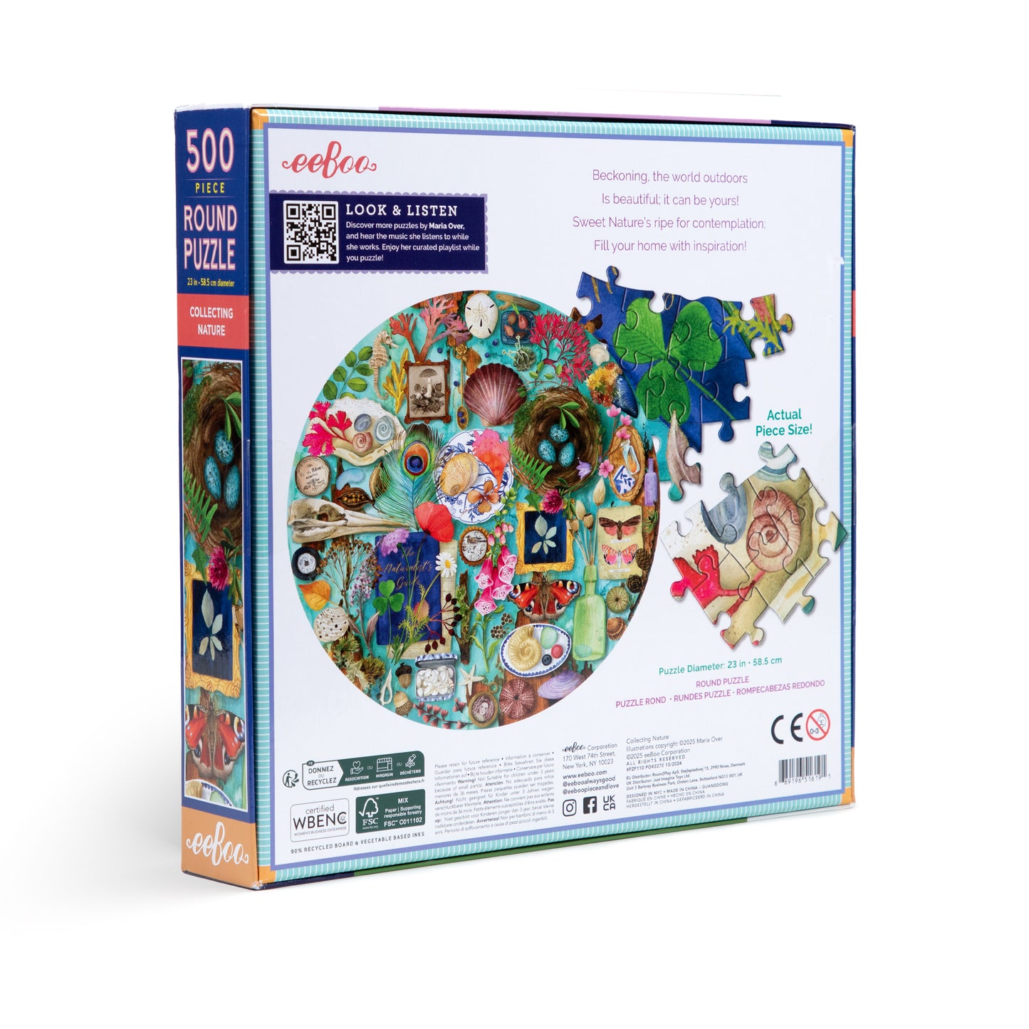 Collecting Nature 500 Piece Round Puzzle