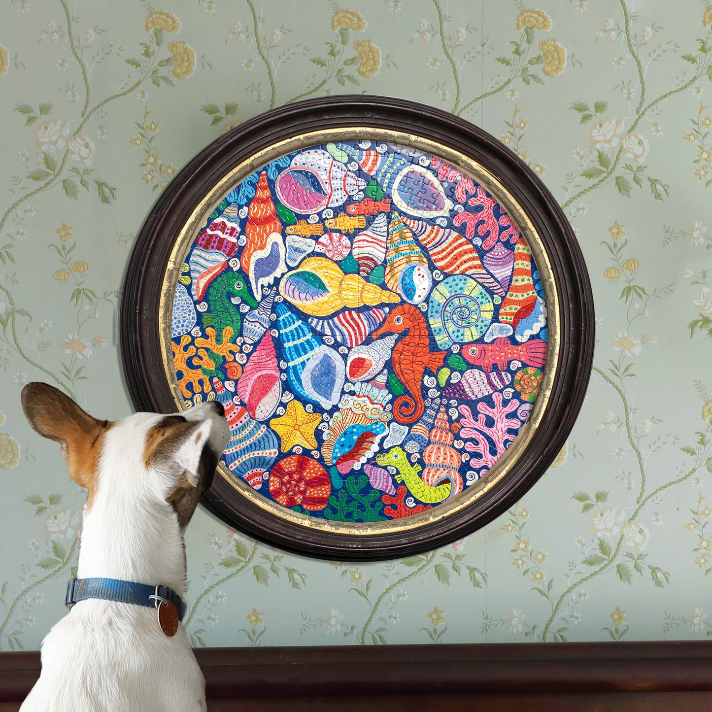 Seahorses, Shells & Coral 500 Round Puzzle