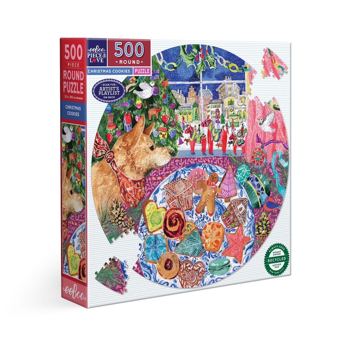 Christmas Cookies 500 Round Puzzle