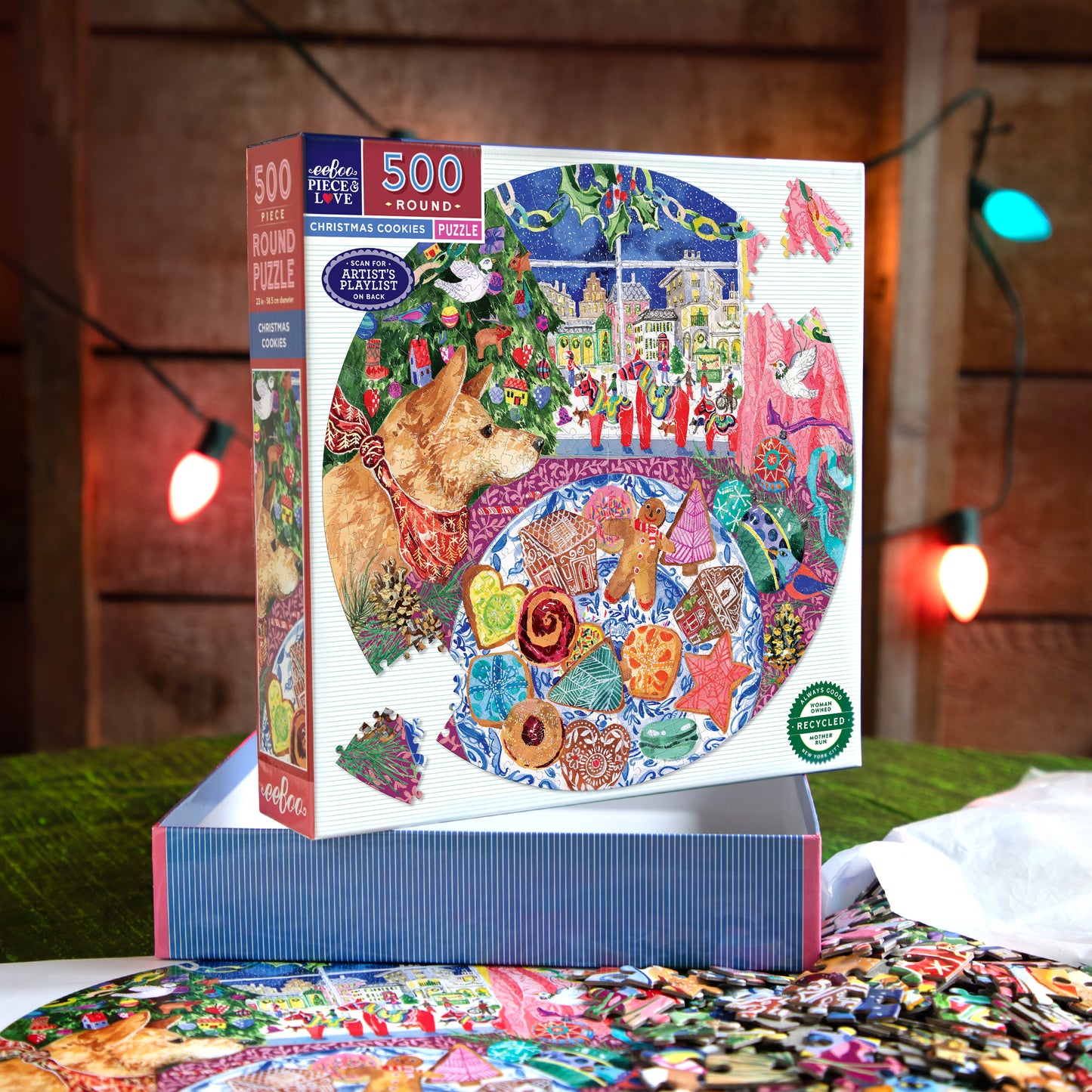 Christmas Cookies 500 Round Puzzle