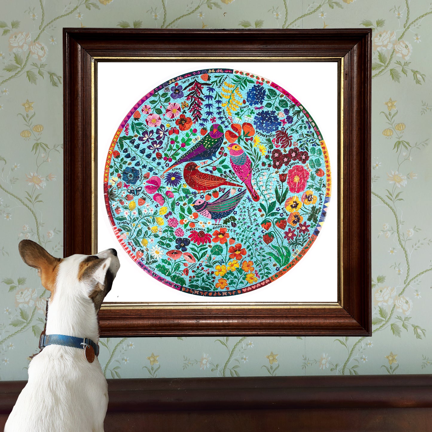 Four Birds 500 Piece Round Puzzle