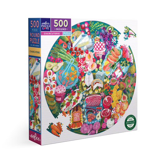 Charcuterie 500 Piece Round Puzzle