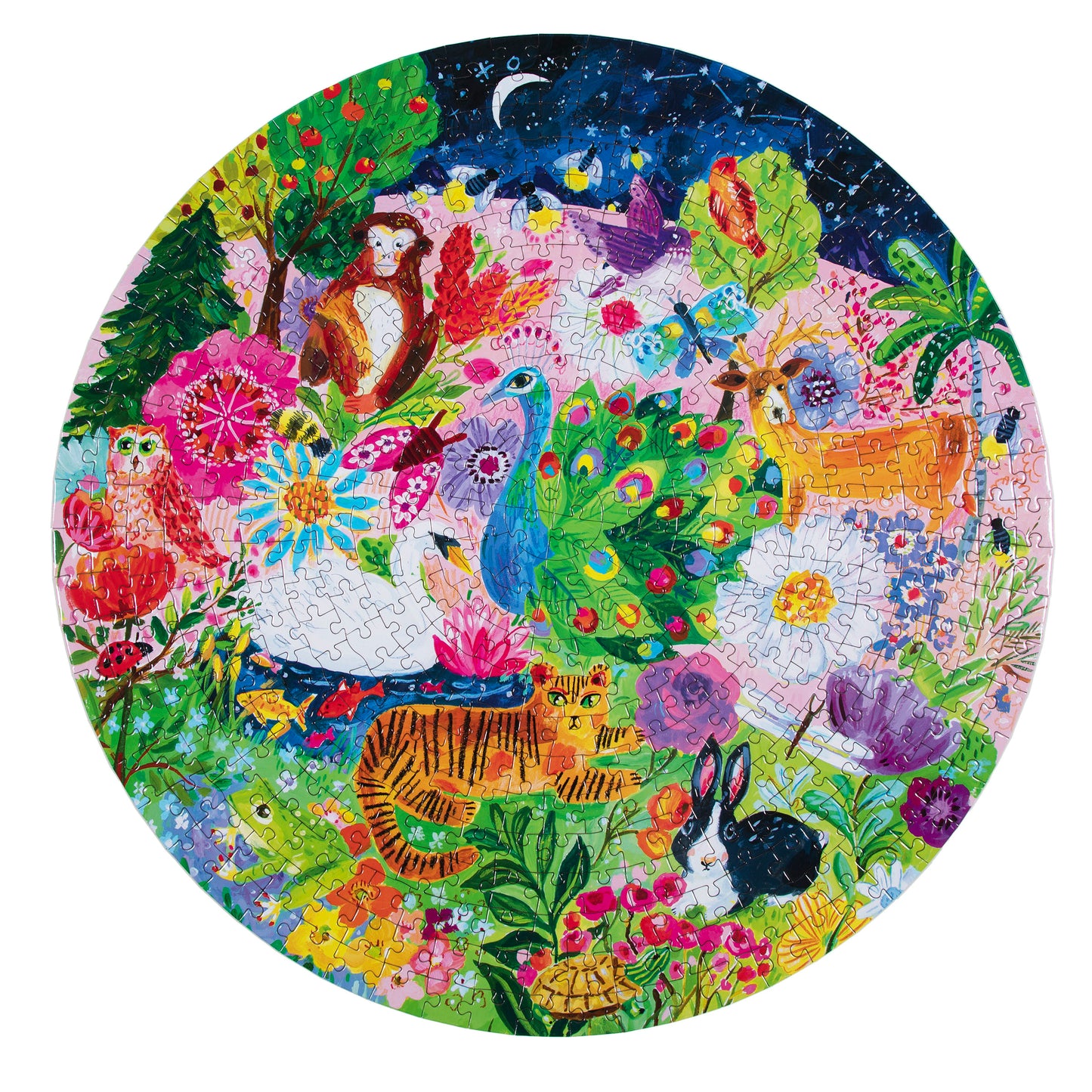 Garden Sanctuary 500 Piece Round Puzzle