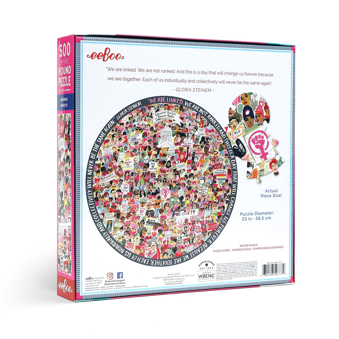 Women March! 500 Piece Round Puzzle