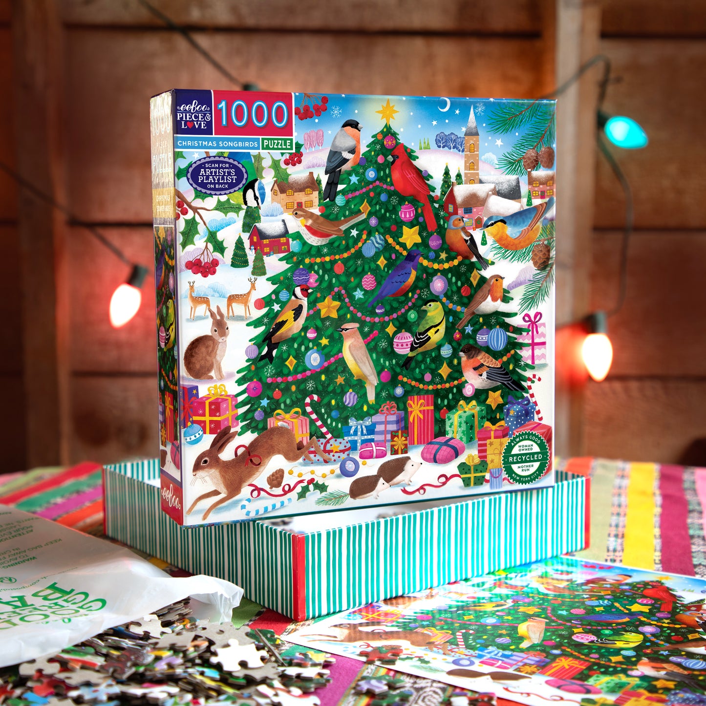 Christmas Songbirds 1000 Piece Puzzle