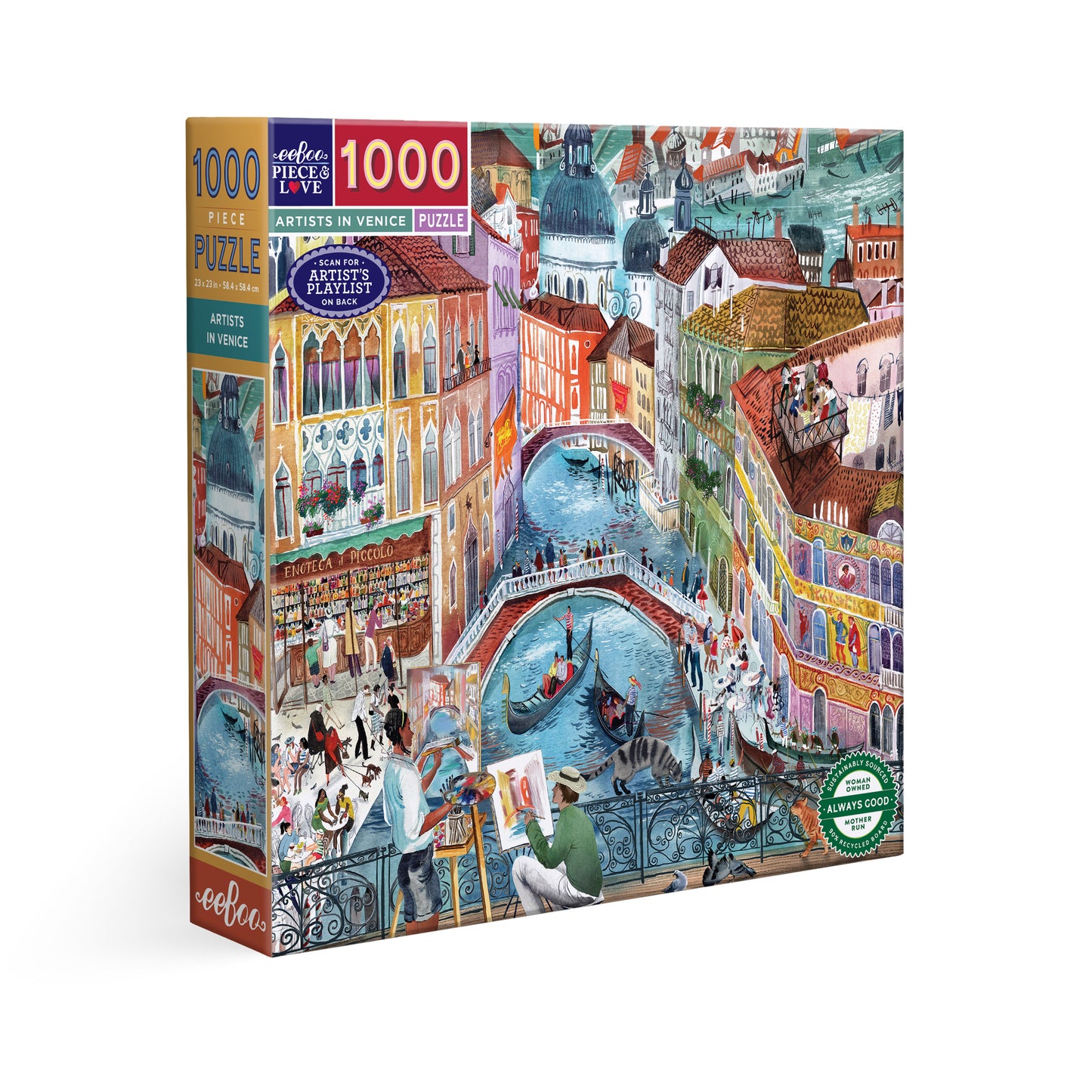 Artists in Venice 1000 Piece Puzzle