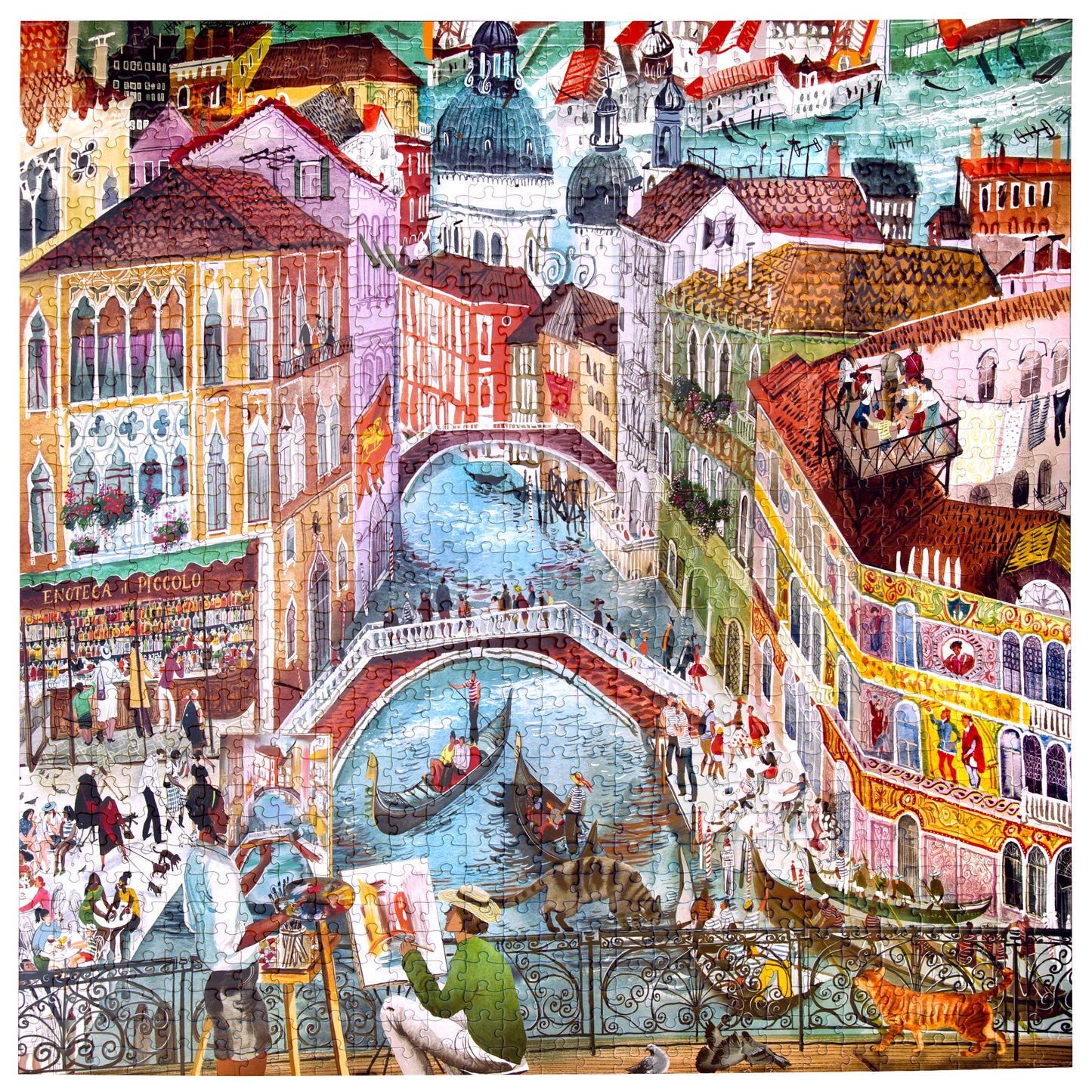 Artists in Venice 1000 Piece Puzzle