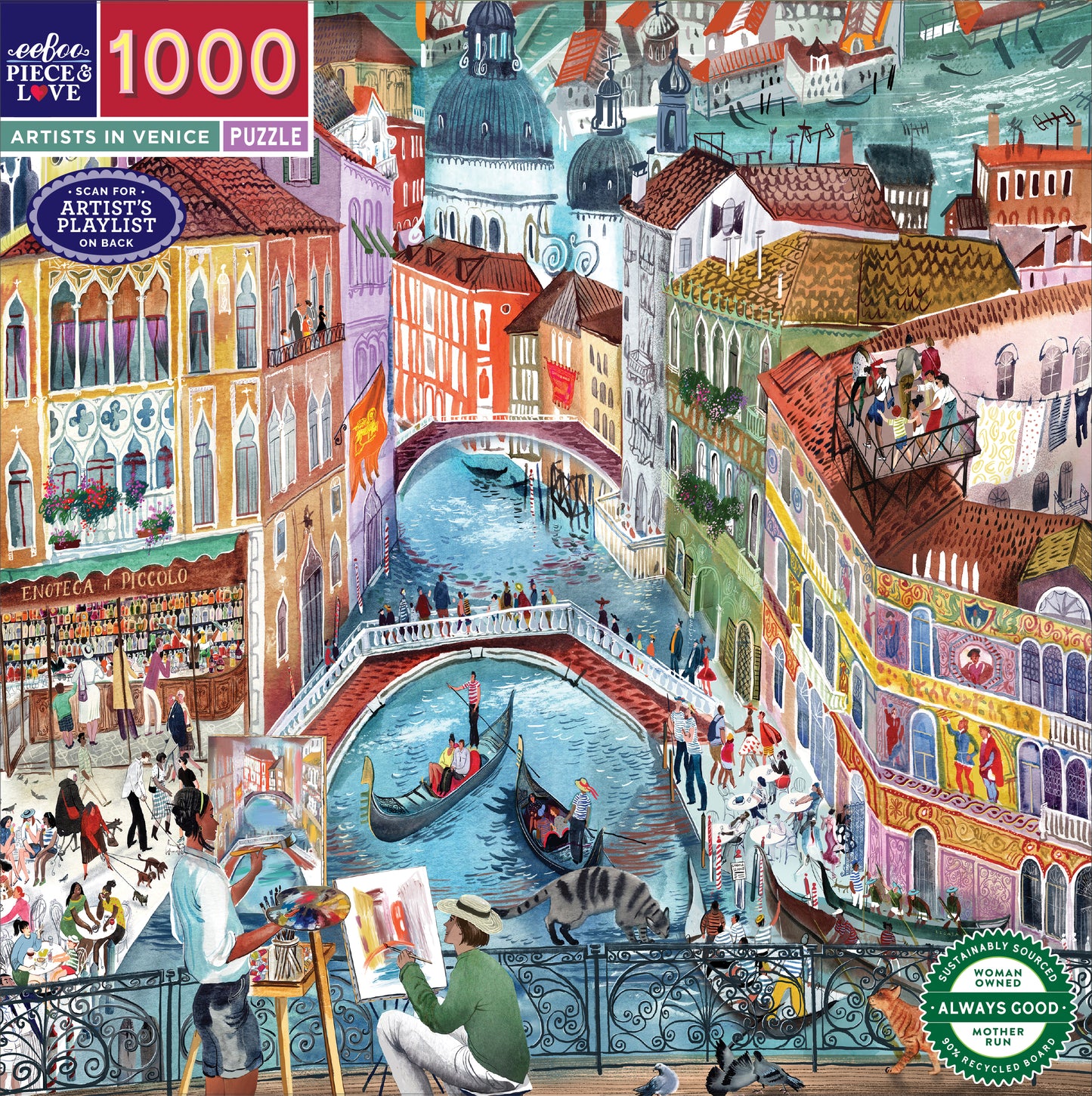 Artists in Venice 1000 Piece Puzzle