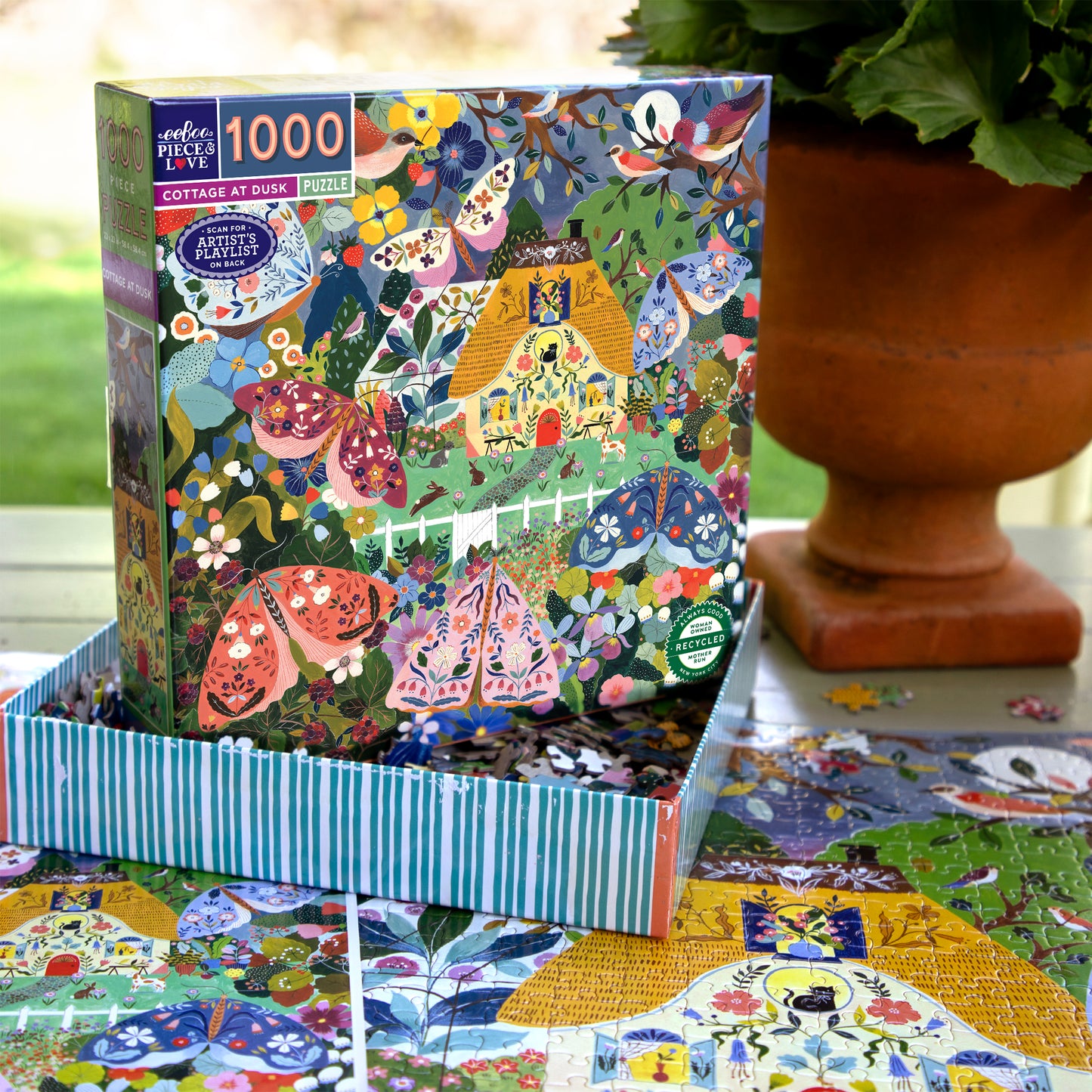 Cottage at Dusk 1000 Piece Puzzle