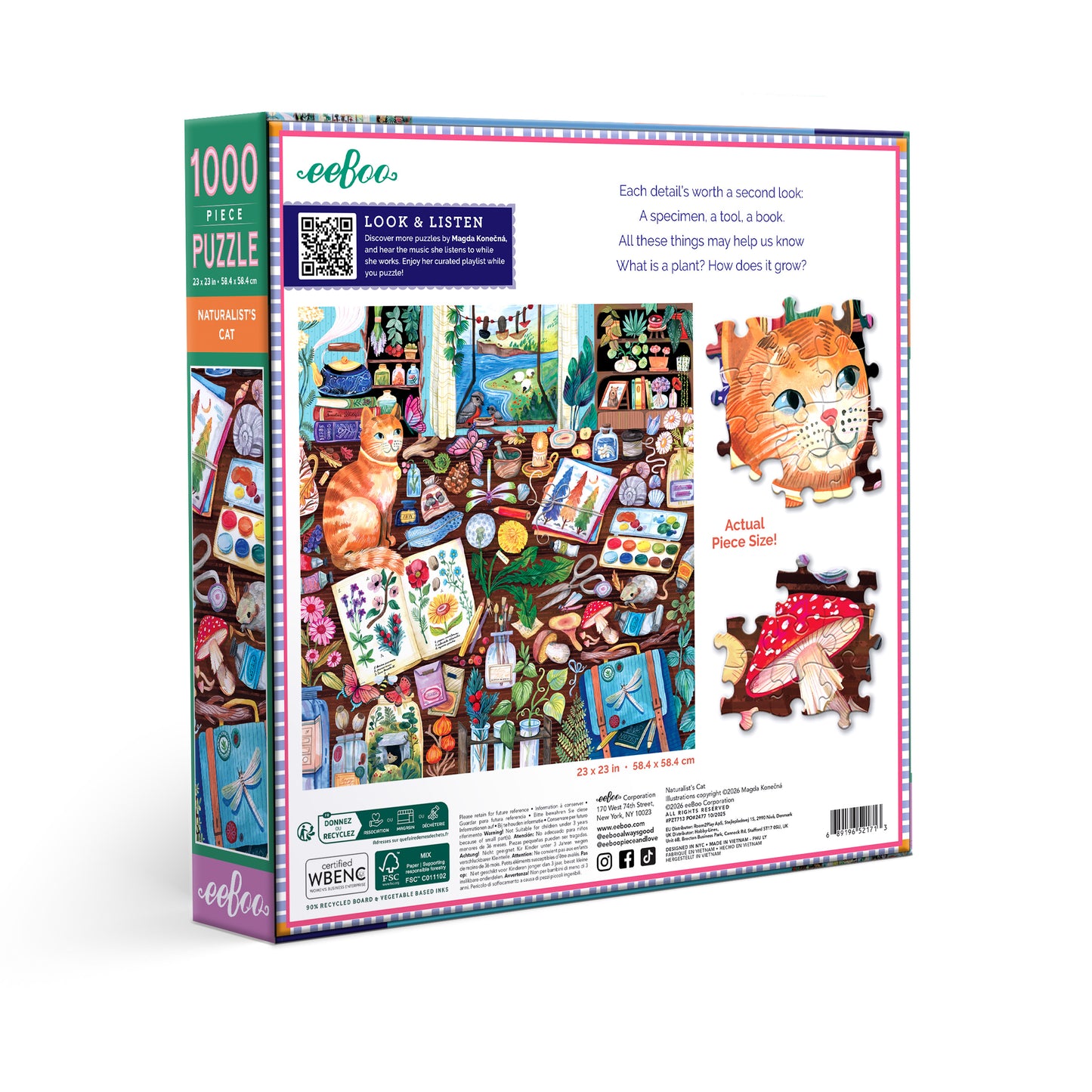 Naturalist's Cat 1000 Piece Puzzle