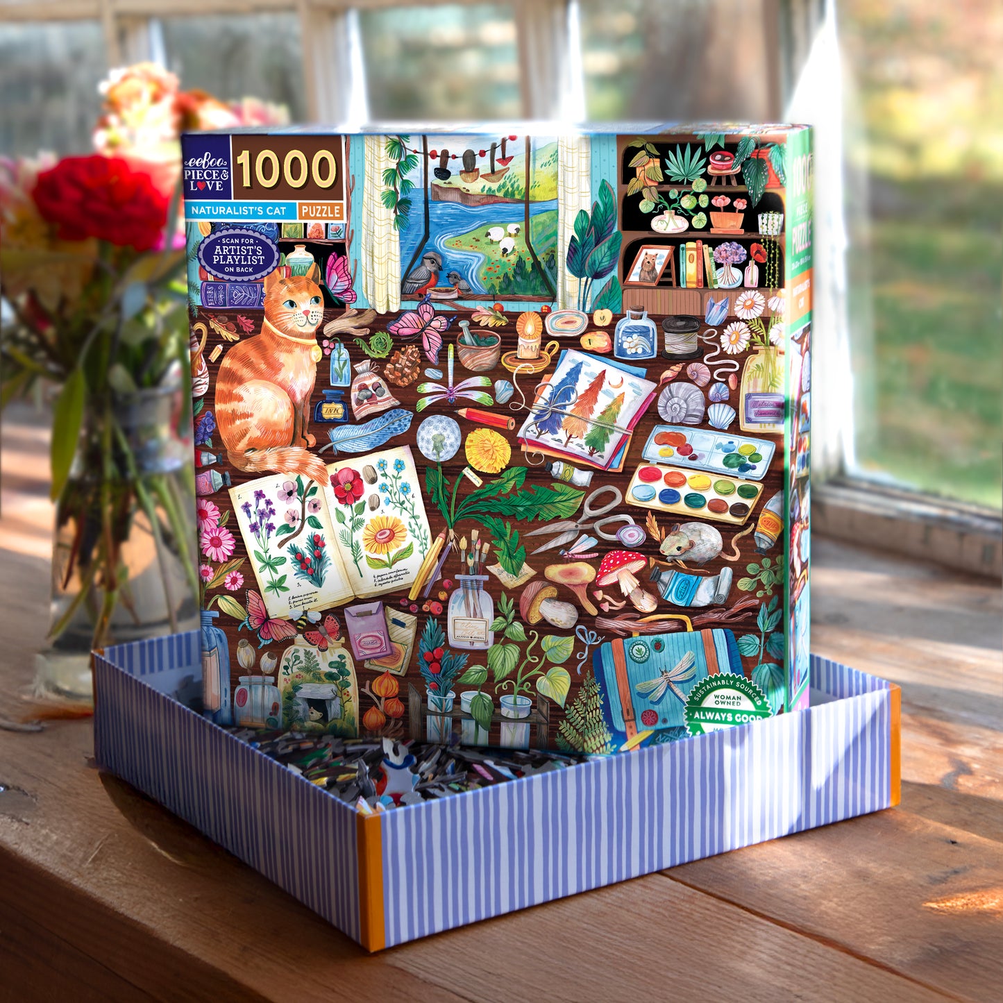 Naturalist's Cat 1000 Piece Puzzle