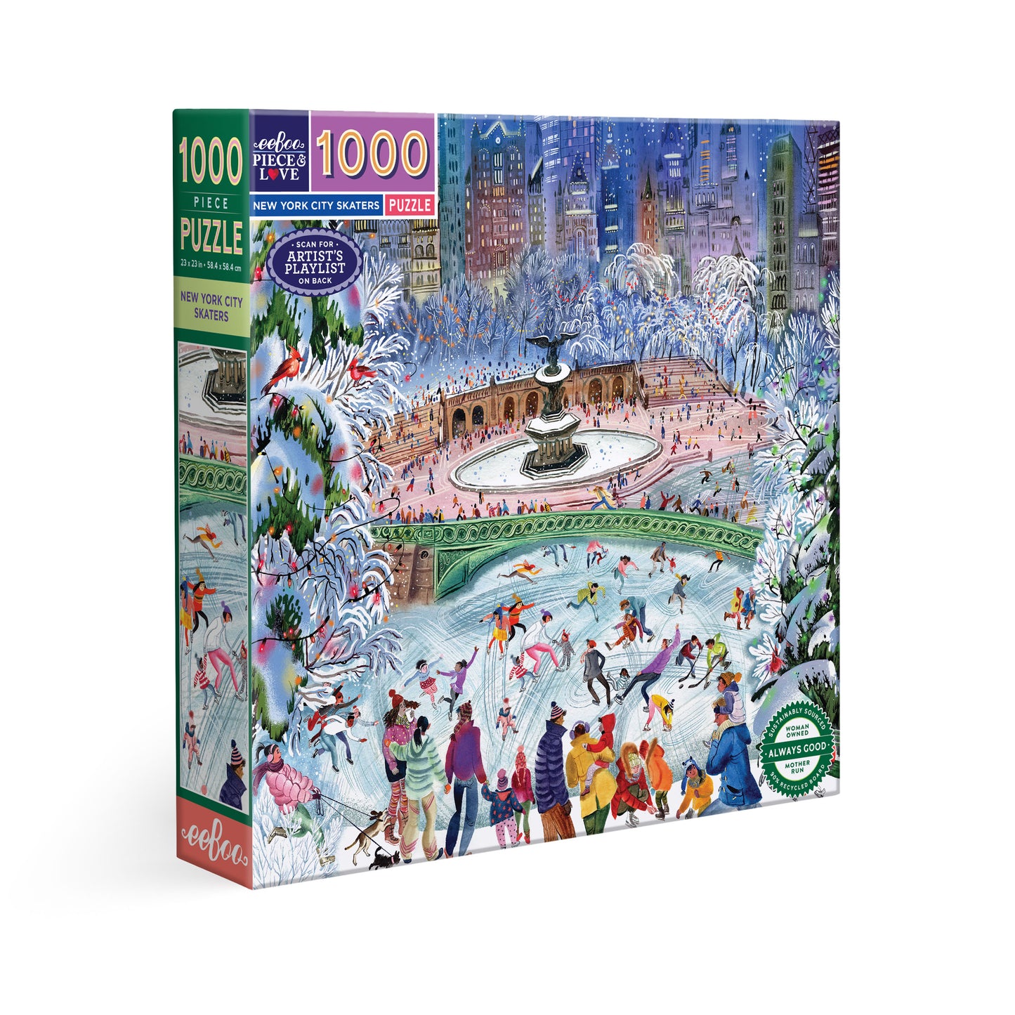 New York City Ice Skaters 1000 Piece Puzzle