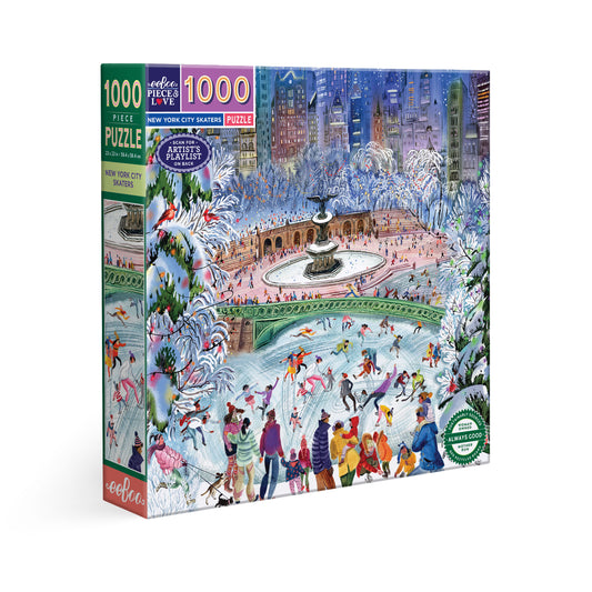 New York City Ice Skaters 1000 Piece Puzzle