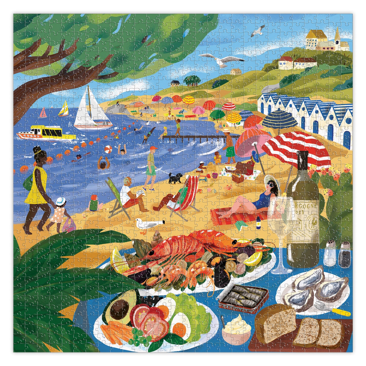 Beach Umbrellas 1000 Piece Puzzle