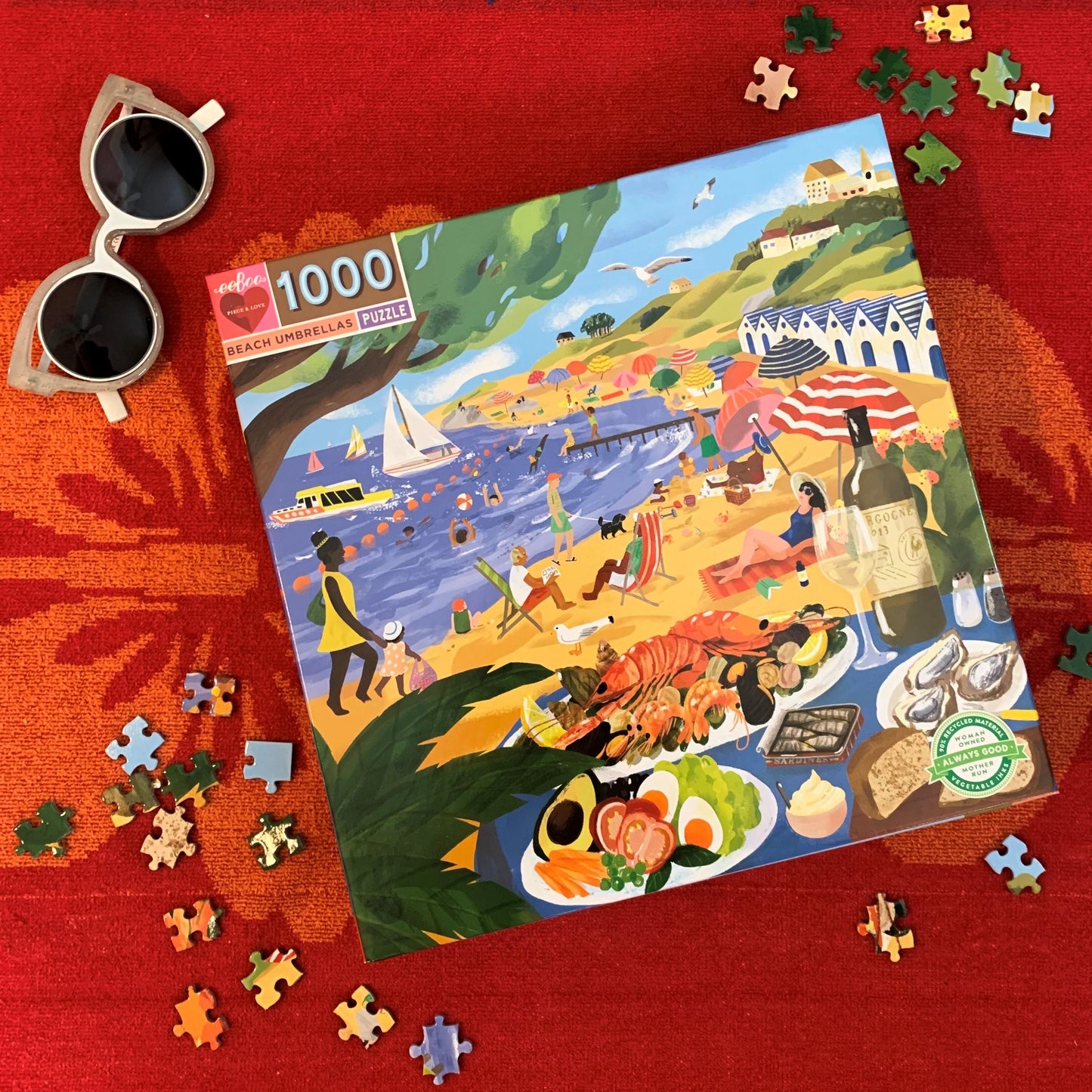 Beach Umbrellas 1000 Piece Puzzle