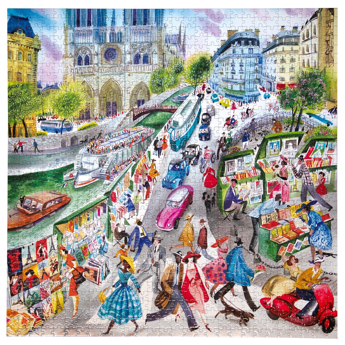 Paris Bookseller 1000 Piece Puzzle