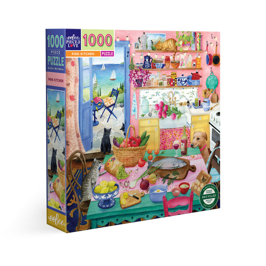 Pink Kitchen 1000 Piece Puzzle