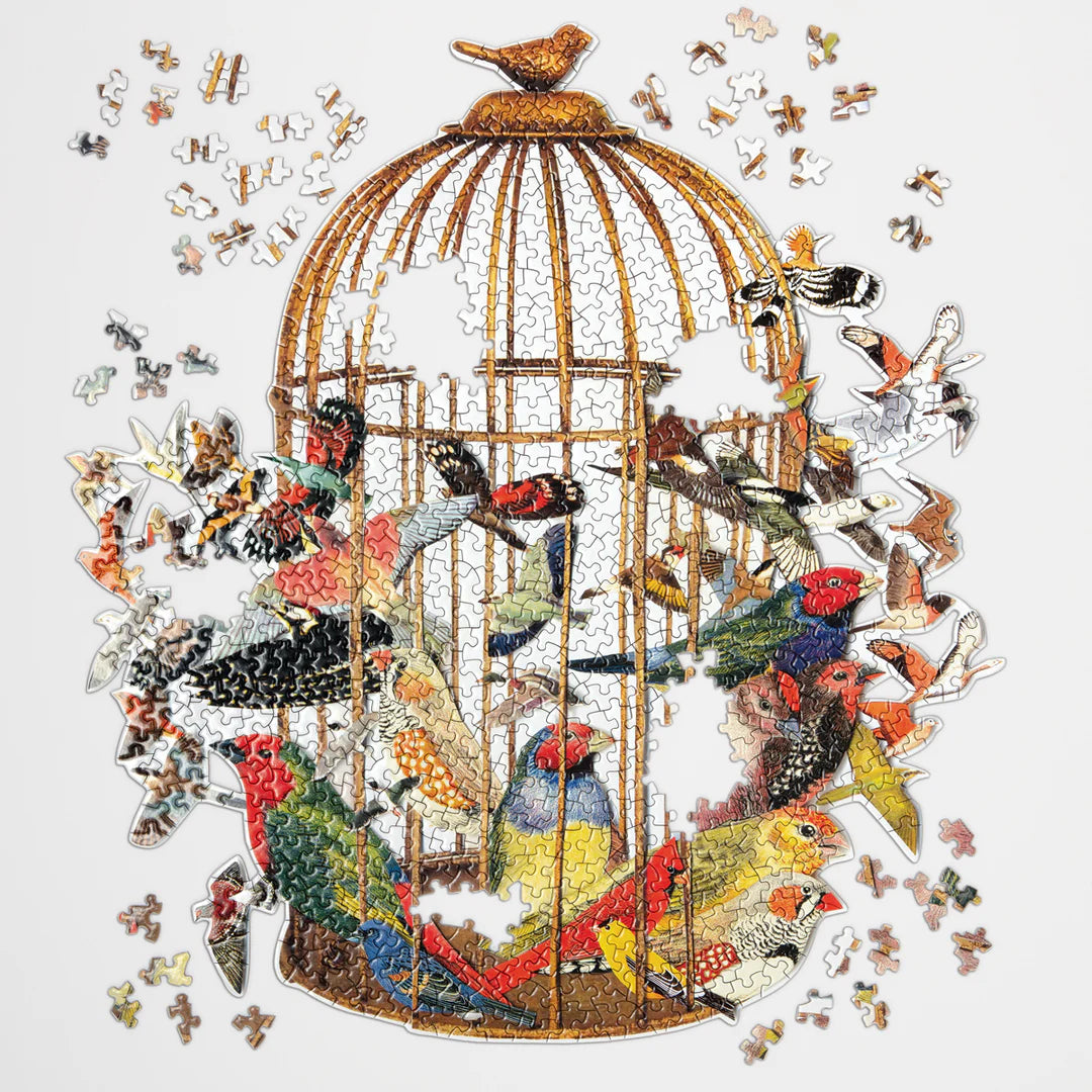 Bouquet of Birds 750 Piece Shaped Puzzle