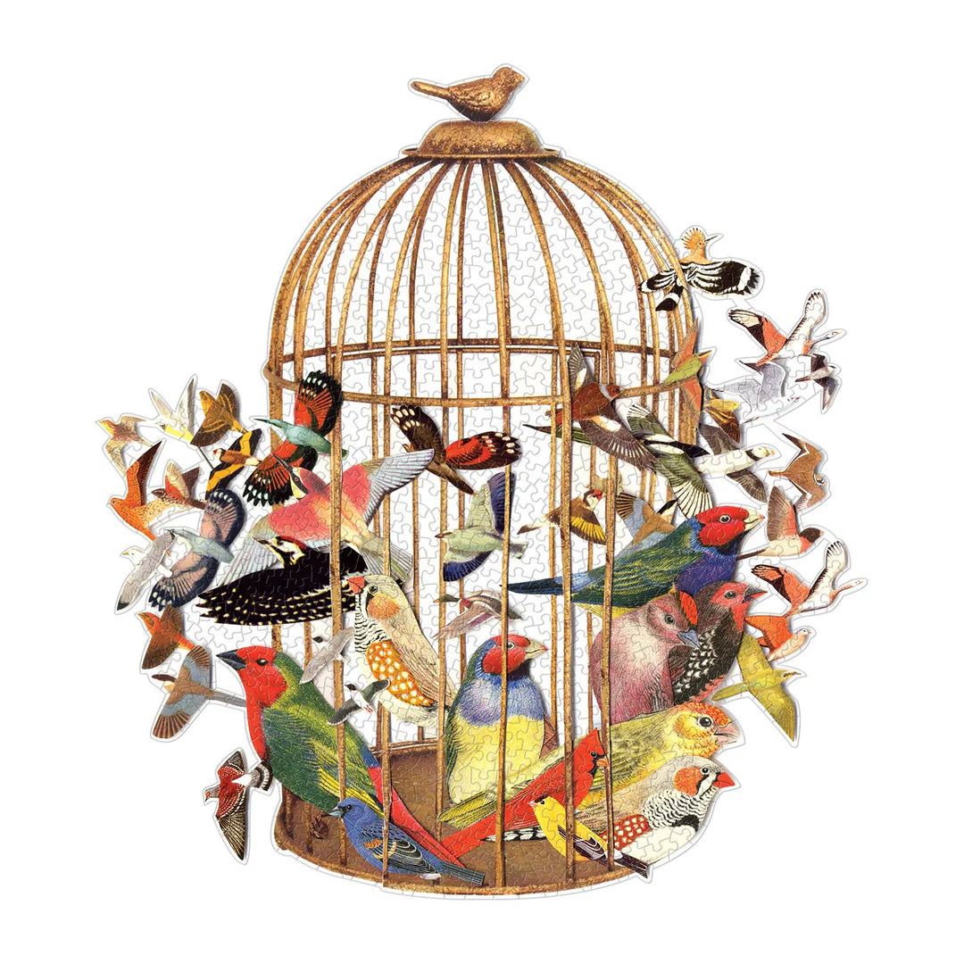 Bouquet of Birds 750 Piece Shaped Puzzle