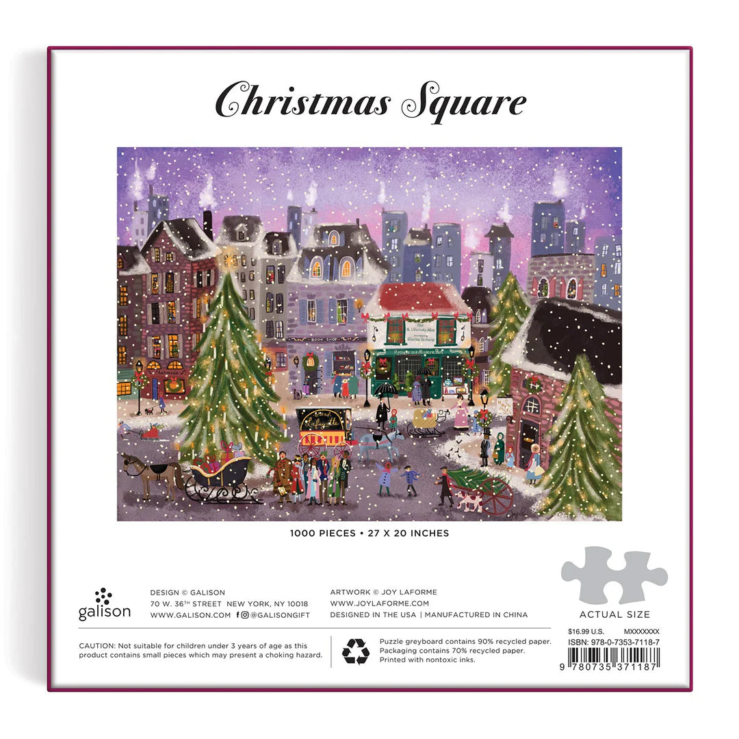 Joy Laforme Christmas Square 1000 Piece Puzzle