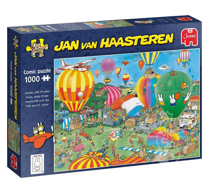 Hooray, Miffy 65 Years, Jan van Haasteren, 1000 Pieces Puzzle