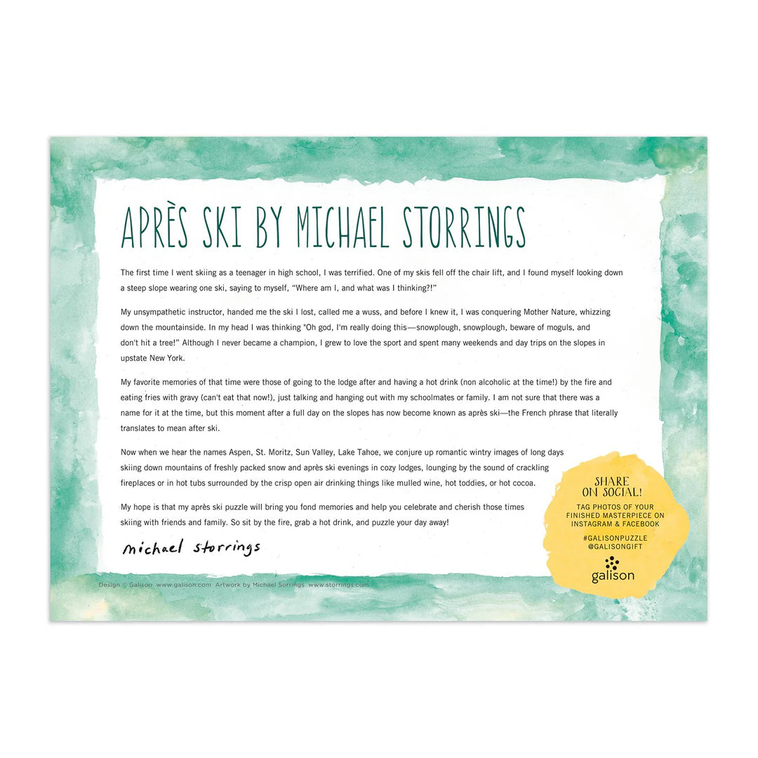 Michael Storrings Apres Ski 1000 Piece Jigsaw Puzzle